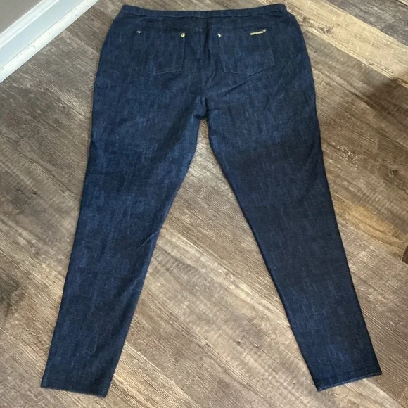 Michael Kors Dark Blue Women's Jeggings Size XL - Picture 3 of 4